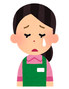 泣いている女性